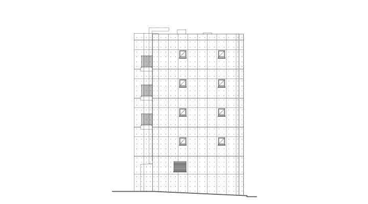 東側立面図